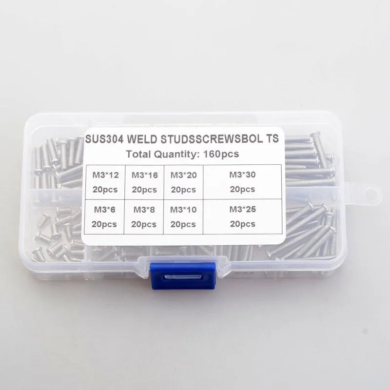 M3 Weld Threaded Studs For Capacitor Discharge Welding Spot Screws Nails Stainless Steel Stud278s