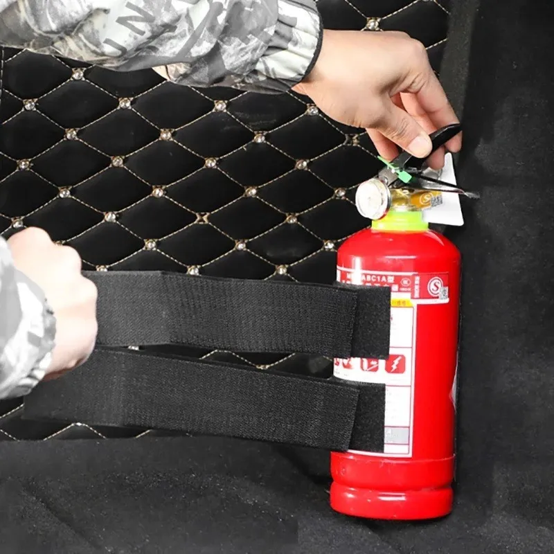 40/50/60/70/80cm Car Trunk Organizer Elastic Fixing Belt Storage Bag Tapes Fire Extinguisher Fixing Belt Interior Accessories