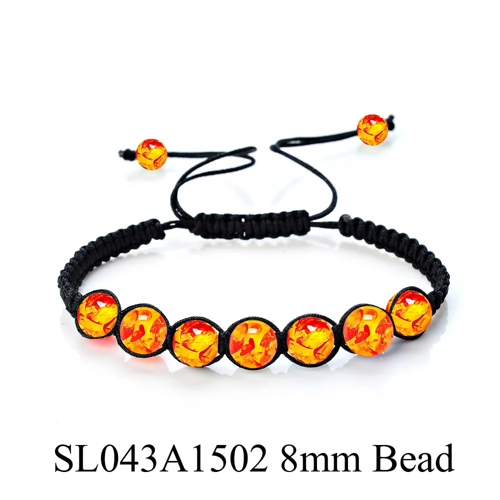 8mm rund pärla stengrön guldgrön dongling tiger ögon sten vävt armband buddhist yoga reiki energistenarmband