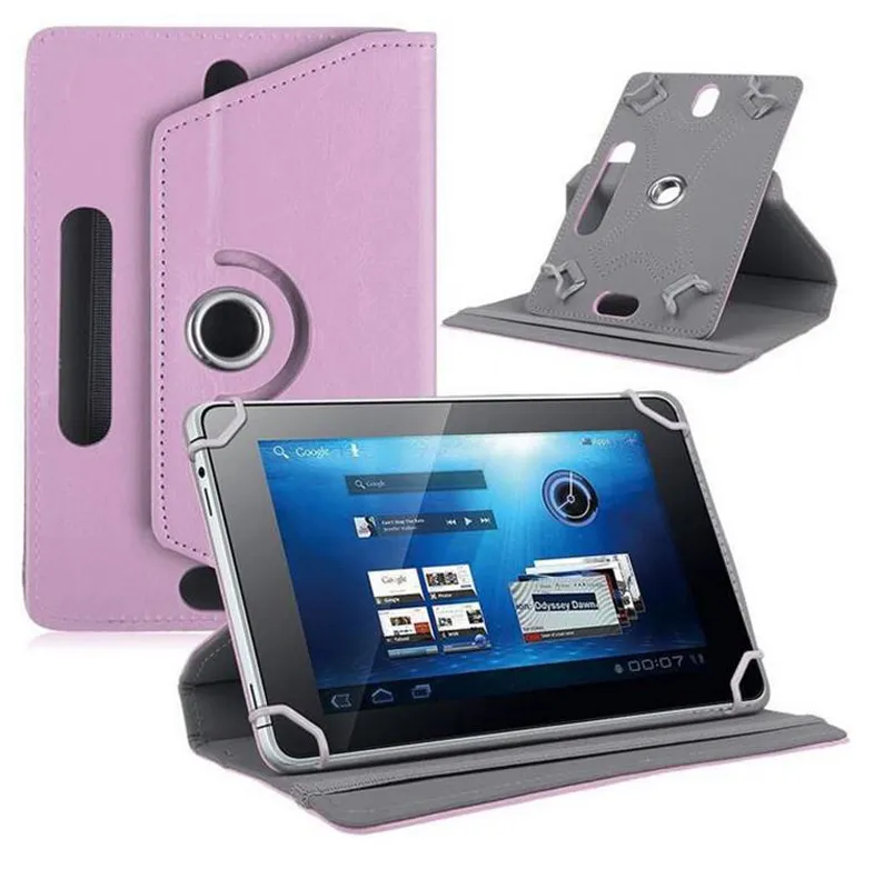 360 Degree Rotating PU Leather Case Stand Fold Flip Covers Builtin Card Buckle Universal Cases for Tablet PC 7 8 9 10 Inch6798623