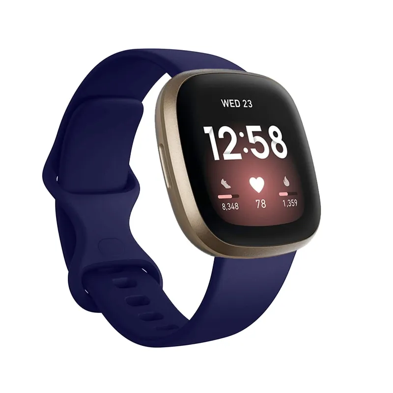 Bracelet de montre en silicone pour Fitbit Versa 3 bracelet en silicone souple bracelet de remplacement étanche pour Fitbit Versa3 Sense Smart Access3333669