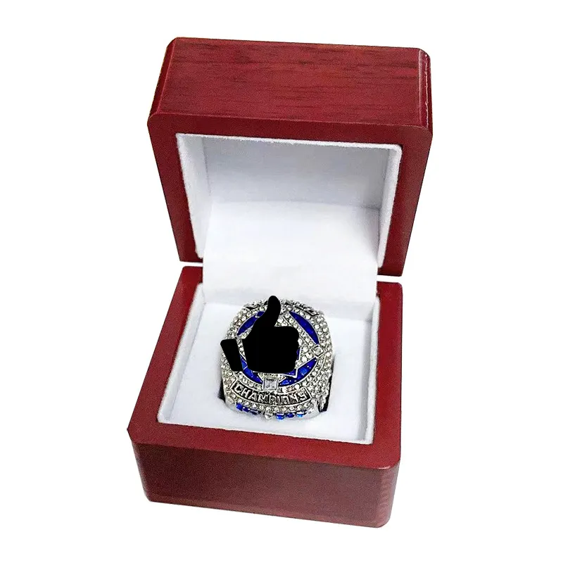 World Baseball Championship Ring 2020 LA Champions Ringe für Fans Silbernes Souvenir aus massivem Metall mit Kristallen301Y