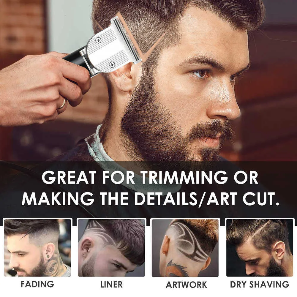 Multifunction Rechargeable Hair Clipper For Men Waterproof Wireless Electric Shaver Beard Nose Ear Shaver Hair TrimmerTool P0817