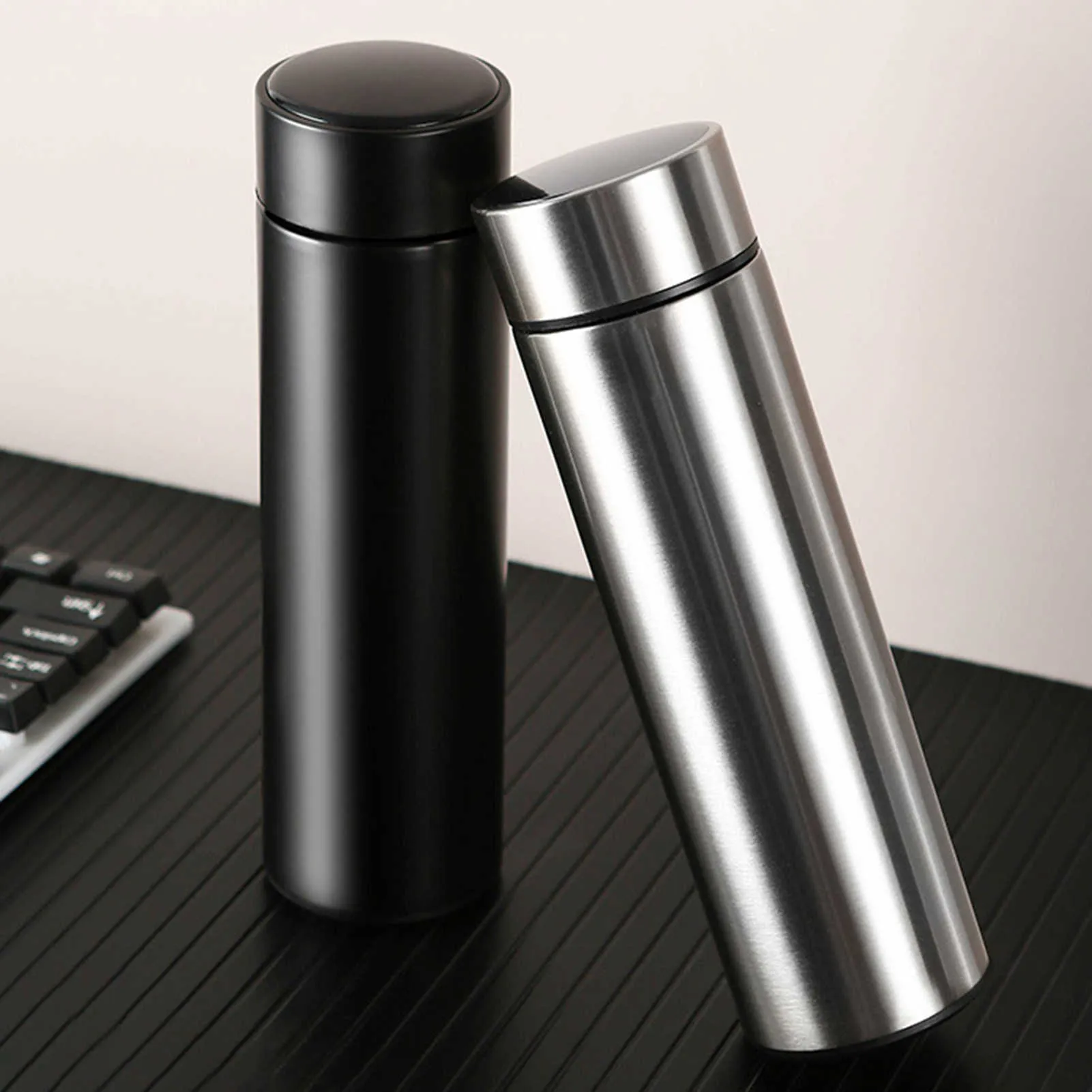 Bouteille d'eau Thermos intelligente de 500ml, affichage numérique de la température, tasses thermiques en acier inoxydable, tasses d'isolation intelligentes Y0915