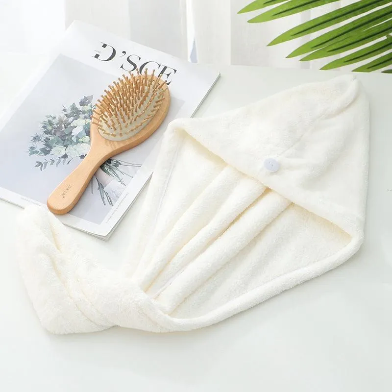 Bonnets pour cheveux secs Douche à séchage rapide en microfibre Serviette absorbante magique Séchage Turban Wrap Spa Bonnet de bain