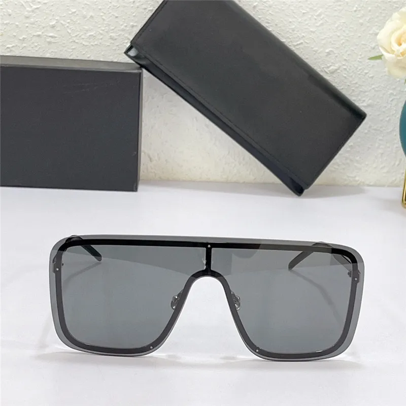 Neue, hochwertige SL364-Sonnenbrille für Damen und Herren, beliebte UV-Schutzlinse mit angeschlossener Linse, Sommerstil, großer quadratischer Metallrahmen, steampun156H