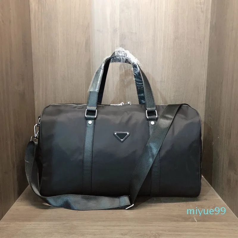 Mode-Reisetasche für Herren, dreifach schwarz, Nylon, Reisetaschen, Herren-Gepäckgriff, Gentleman, Business-Arbeitstasche mit Schultergurt175b