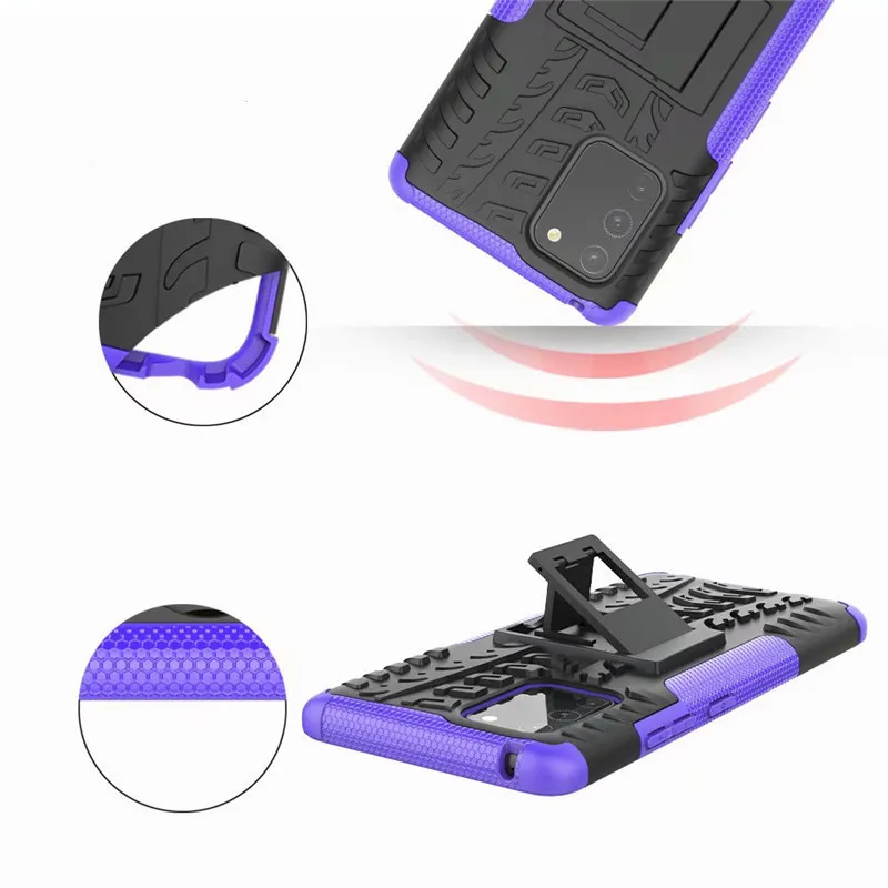 Étuis pour Samsung Galaxy A81 A91 étui Anti-coup robuste armure couverture Silicone téléphone pare-chocs étui pour M60S M80S S10 Note 10 Lite