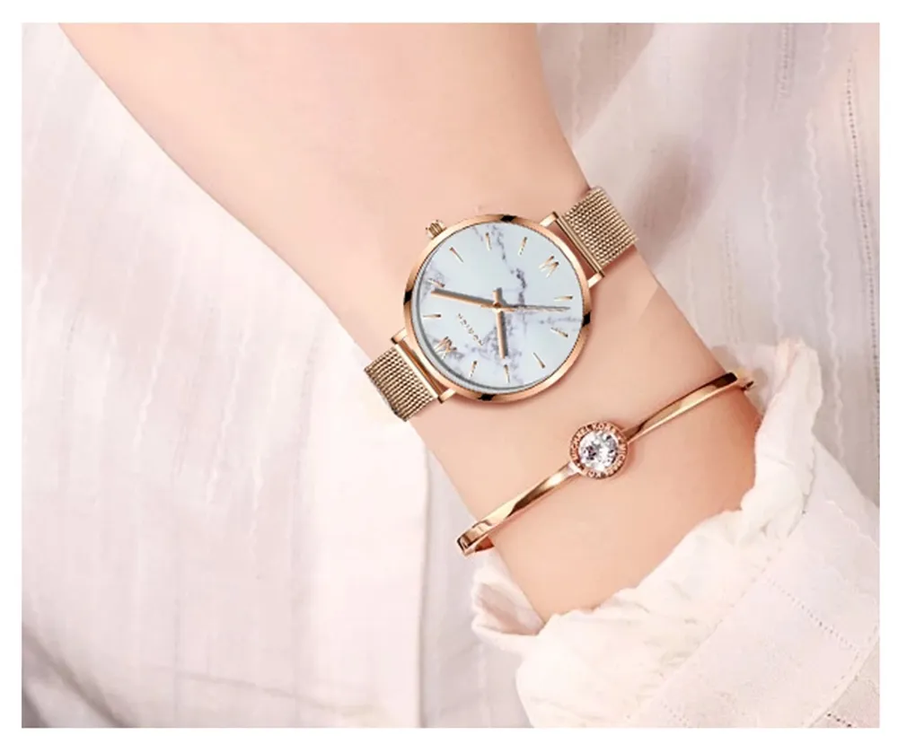 Montre à Quartz de luxe pour femmes, marque supérieure, Design Unique, bracelet en acier maille, mode, étanche, horloge féminine, 2021
