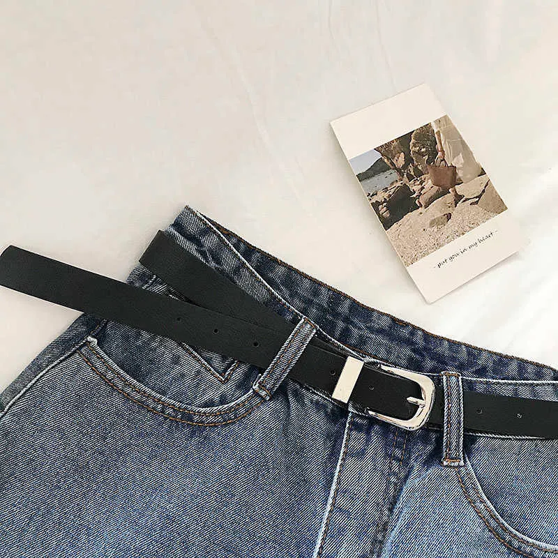 Hemming Denim Mini Shorts Kvinnor Sommar Enkel Mångsidig Hög Midja Brett Ben Jeans Med Bälte Femme 210719