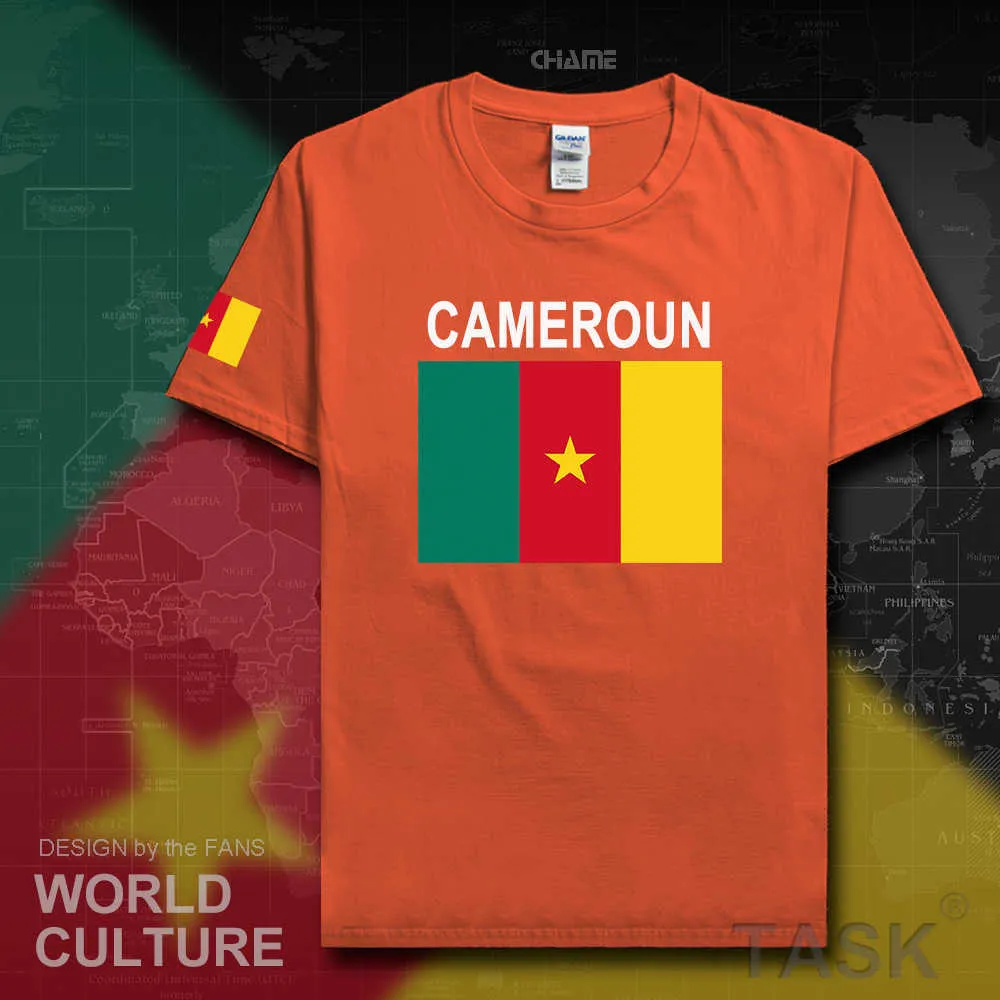 Cameroon men t shirt jerseys nation team tshirt 100% cotton t-shirt clothing tees country sporting CMR Cameroun Cameroonian X0621