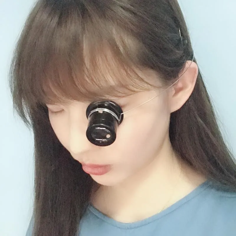 Fashion Sunglasses Frames Monocular Magnifying Glass 5X 10X Portable Loupe Lens Jeweler Watch Magnifier Tool Eye Len Repair Kit278M