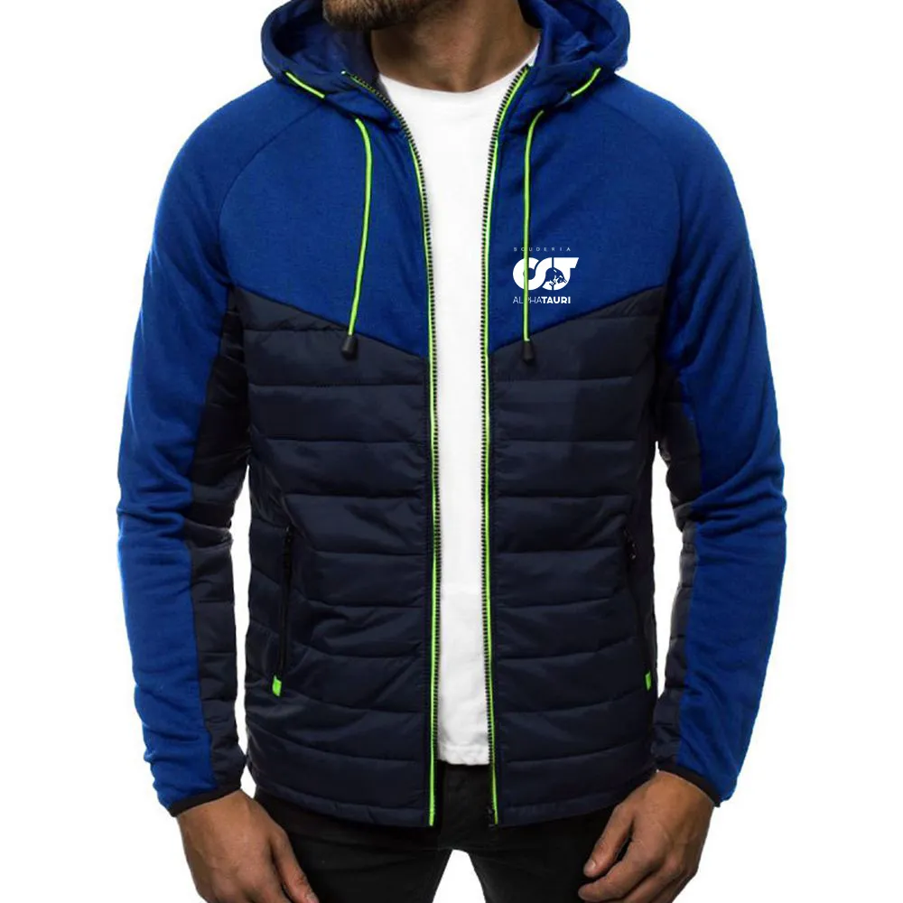 Veste d'été pour hommes Formula Racer Pierre Gasly Alpha imprimé vestes à capuche fermeture éclair printemps automne manteaux chauds rembourrés