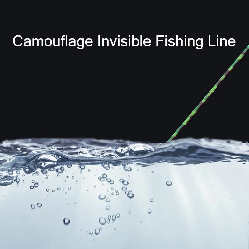 滑らかな釣り糸スポットカモフラージ目に見えない500 m超強力ナイロンメインPE編組8-80lbマルチフィラメントbraid306f
