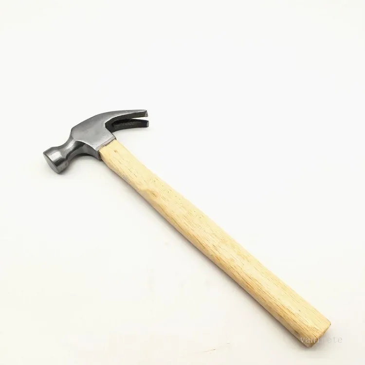 Multi-fonction Safety Outdoor Nai Hammer 290mm / 320mm Poignée en bois naturel Hammer à la griffe en acier par mer T2I52217