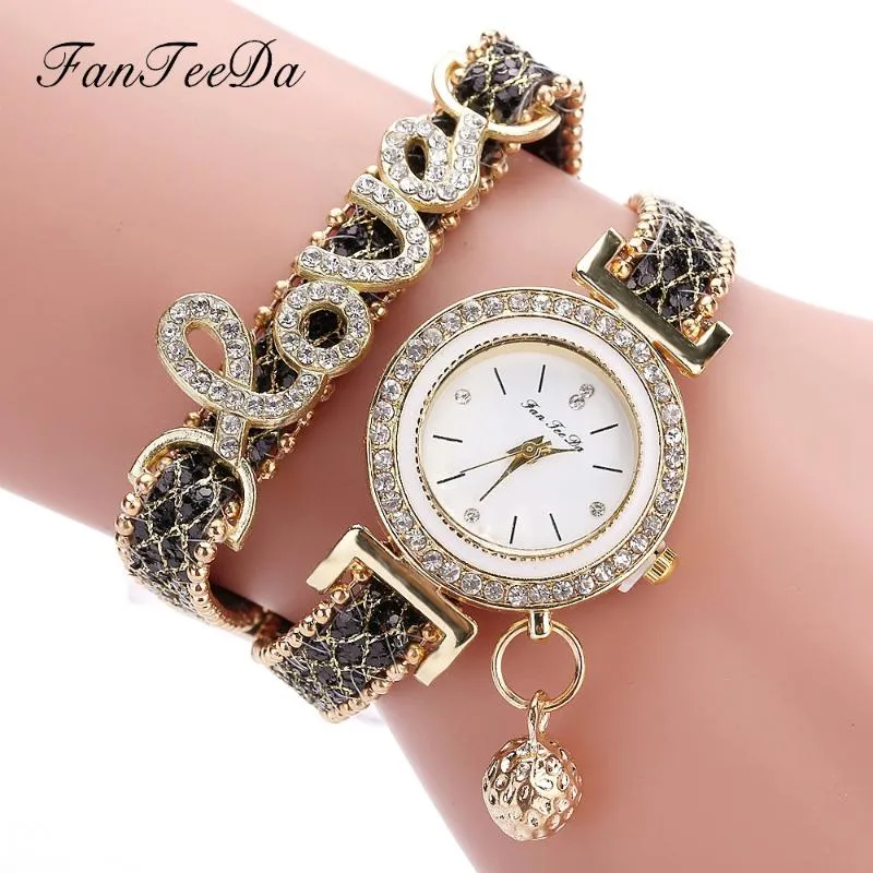 Fashion Women Watchs Flower Diamond avvolge intorno al polso da polso da polso da donna orologio da polso da polso femminile228i