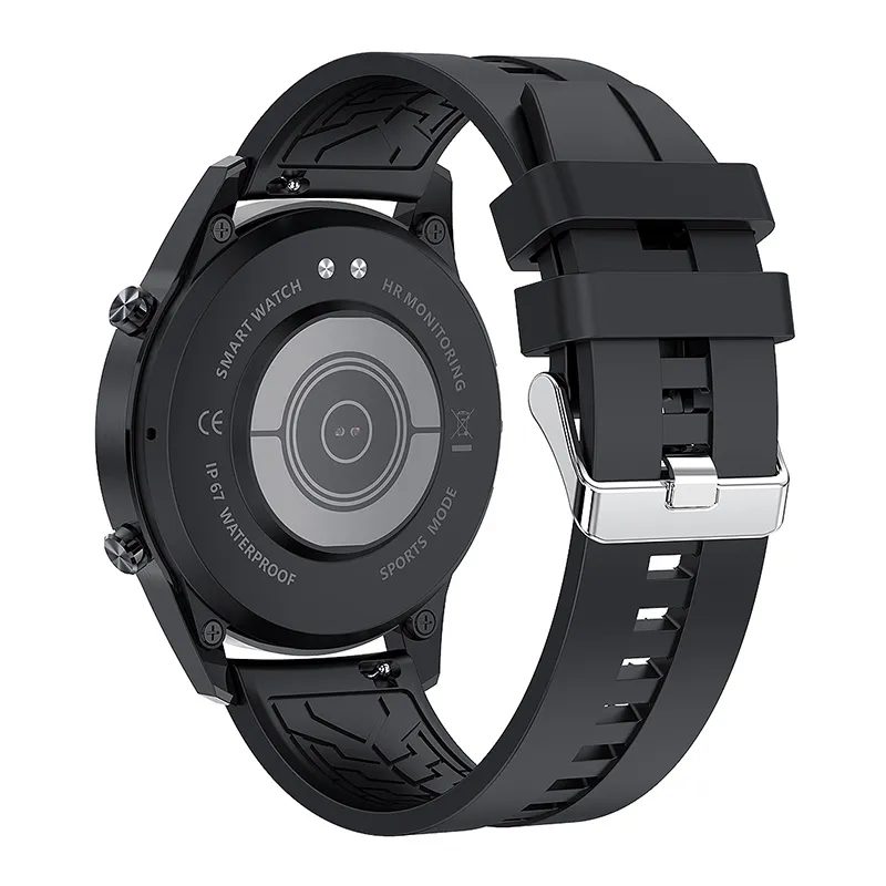 Montre intelligente écran tactile Bluetooth main libre Smartwatch hommes femmes Fitness Tracker fréquence cardiaque appel Message musique bande