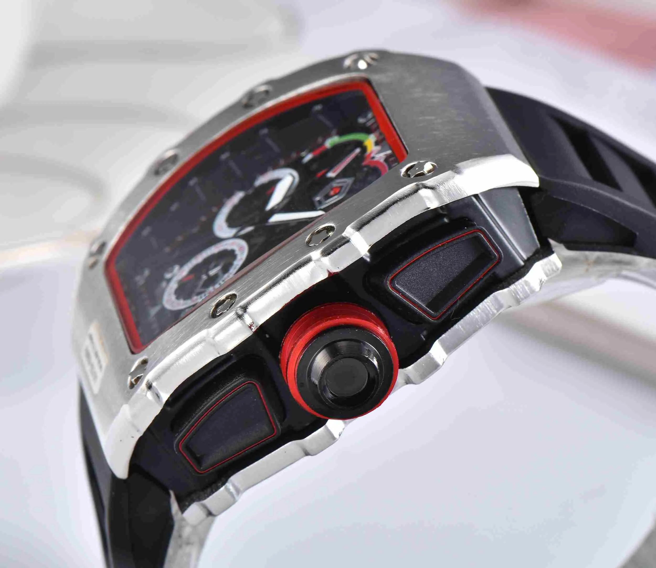 Mens Watches Top Brand Luxury Quartz Watch Men Casual Rubber band Military Waterproof Sport Wristwatch stainless steel relojes CA247U