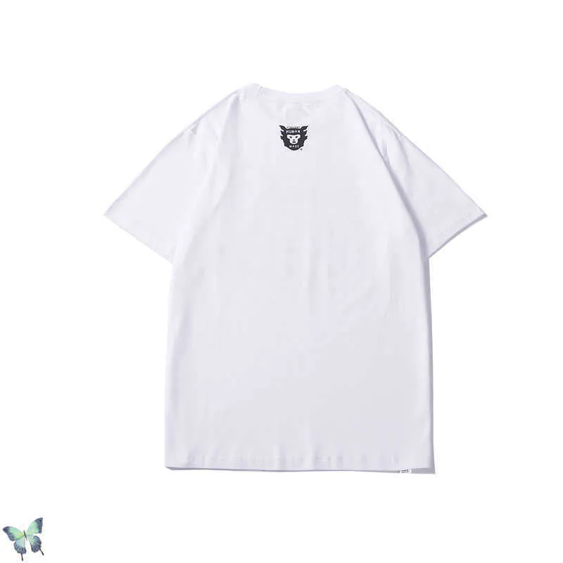 2021SS Humanmade T-shirt Polar Bear Dolphin Whale Human Made T Shirt 100% Cotton with Tag Label X0726