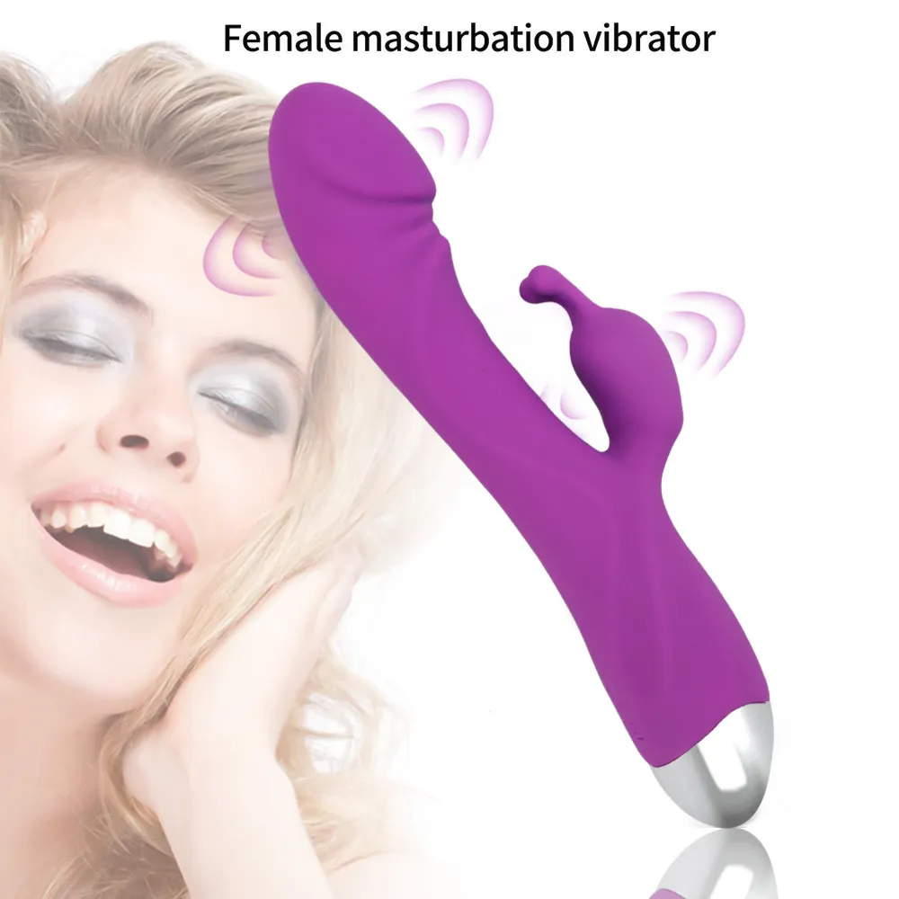 Vagina GSpot Dildo Rabbit Double Vibrator for Women Clitoris Stimulation Vibrating Female Masturbator Adult Massager 2106185400449