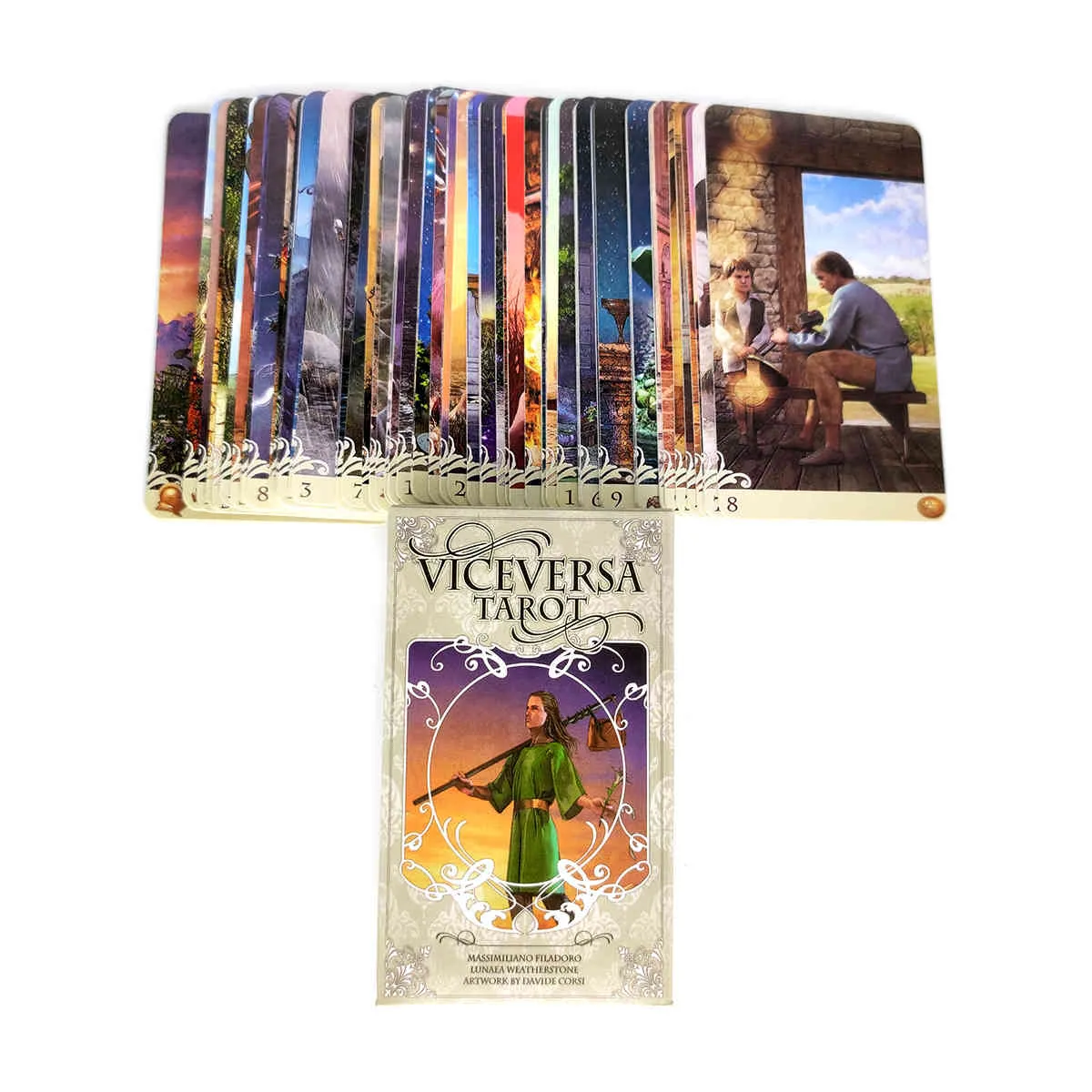 Vice Versa Tarocchi Carte Guida Mistica Divinazione Intrattenimento Gioco da tavolo feste Supporta il commercio all'ingrosso 78 fogli/scatola