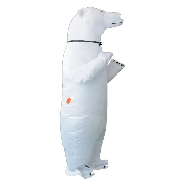 Mascot CostumesParty Adult Inflatable White Bear Costume Halloween Costumes For Men Women Fantasy Blowup T-rex MascotMascot doll costume