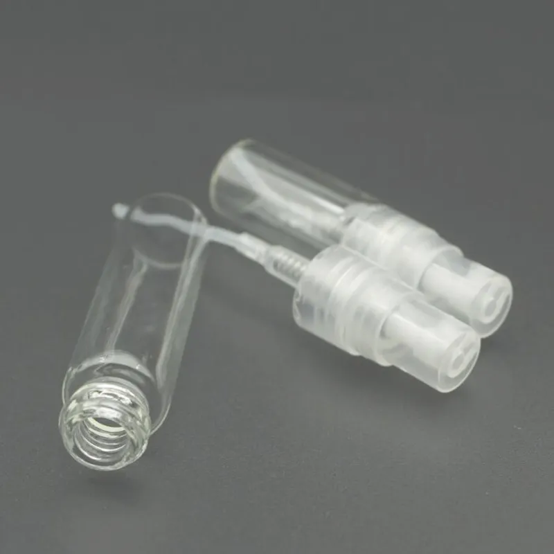 20 szt 3ml / 2ml 5ml 10ml Mini Clear Glass Spray Bottle Puste śliczne atomizer perfum do czyszczenia, podróży, olejków eterycznych,