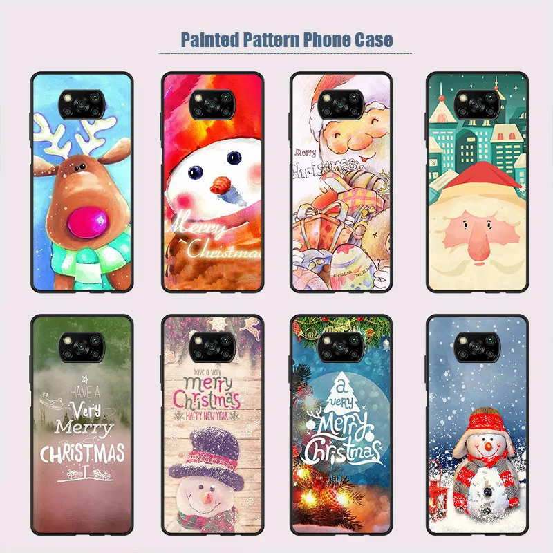 Proteggi schermo telefono cellulare Custodia divertente con motivo a cartoni animati Poco X3 NFC M3 F2 Pro Custodia protettiva in silicone morbido su Xiaomi Mi Note