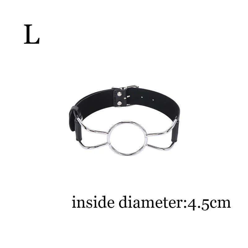 Массажные предметы SML Size Leather Open Rothing Gag с Oring Erotic Toys Rondage Slablints Hay Fetish Women Sexy Toy для 5877561