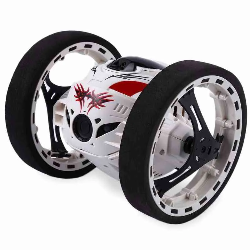 Upgrade version Jumping Bounce Car SJ88 RC s 4CH 2.4GHz Sumo W Flexible Wheels Remote Control Robot 220119