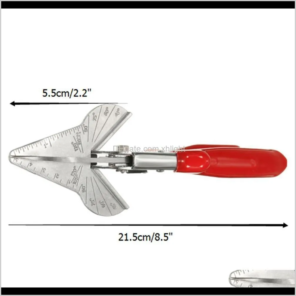 pvc trunking chamfer cutter multi angle steel trim siding mitre fillet shear snips trimming cutting tools 45 to 120 degree