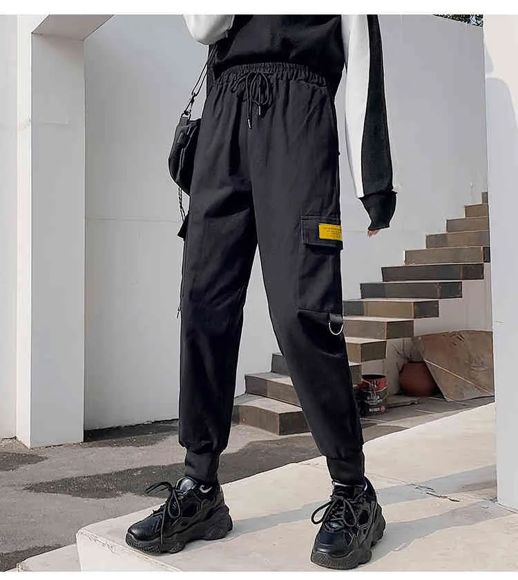 Women Cargo Pants Spring Summer Fashion Female Safari Style High Waist Loose Harem Pant Casual Streetwear Trousers 210423