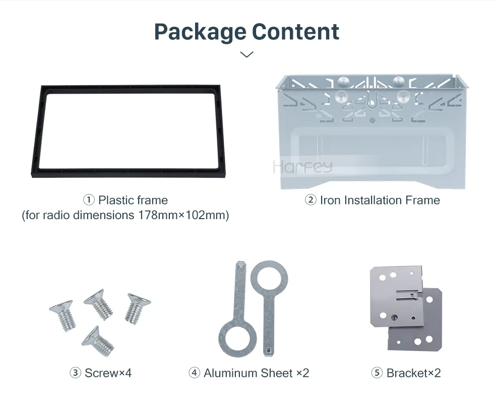 Universal Trim Kit Auto Radio Rahmen Fascia 2din für 1997-2009 VW Serie Jetta Chico Golf Bora/Polo/MK3/MK4 Car Kit Stereo