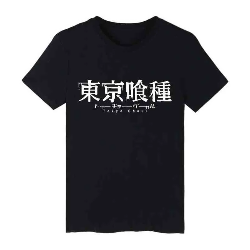 Hot Giapponese Anime Tokyo Ghoul T Shirt Women Kawaii Cartoon Kaneki Ken Graphic Tees Moda Donna Tshirt T-shirt T-shirt G220228