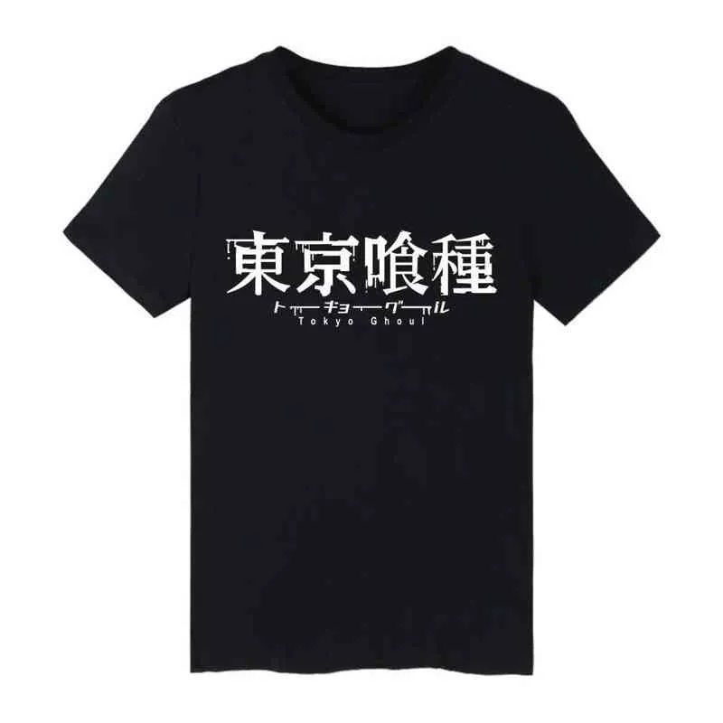 Hot Japanse Anime Tokyo Ghoul T-shirt Dames Kawaii Cartoon Kaneki Ken grafische Tees Mode Vrouwen T-shirt Zomer Tops T-shirt G220228