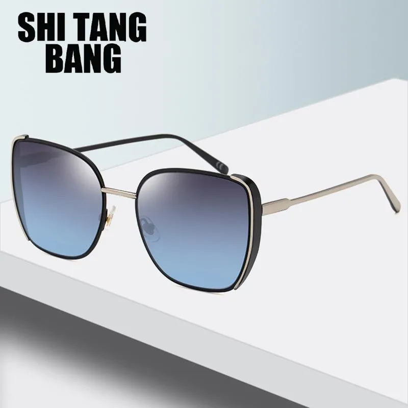 Sunglasses 2022 Fashion Metal Lrregular Cat Eye Women Channel Trendy Ladies Sun Glasses For Female Shades Eyewear2192