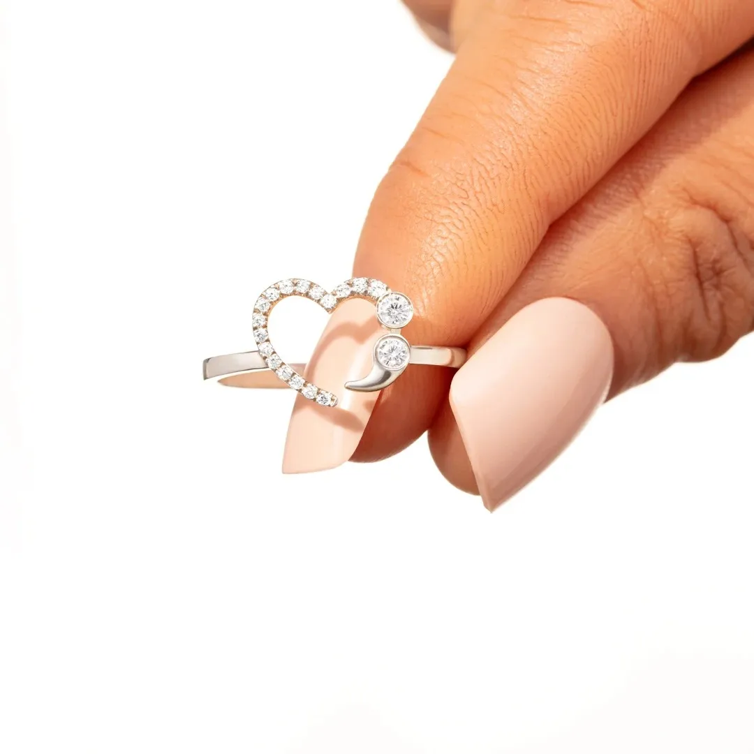 INS Style coréen mignon dessin animé cochon nez anneaux coeur anneaux pour femmes minimaliste creux anneau Couple bijoux amoureux cadeaux