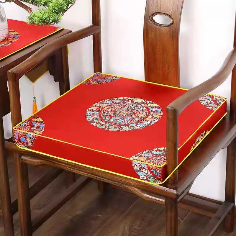 Niestandardowe grube chińskie chińskie poduszki z brokatów na brookadę na sofę do fotela łokieć gardłowa pad jadalnia dekoracje domowe anty-slip s2945