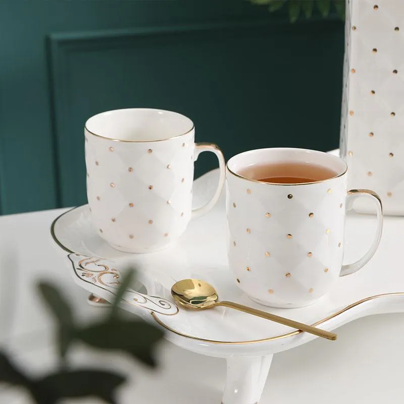 Canecas Cerâmica Caneca Tarde Chá Xícara Conjunto Pintado à Mão Café Pot239F