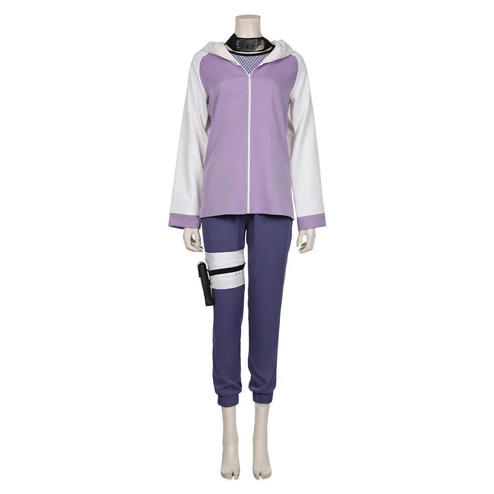 Hyuga Hinata Cosplay Kostüm Komplettset Halloween Karneval Y0903