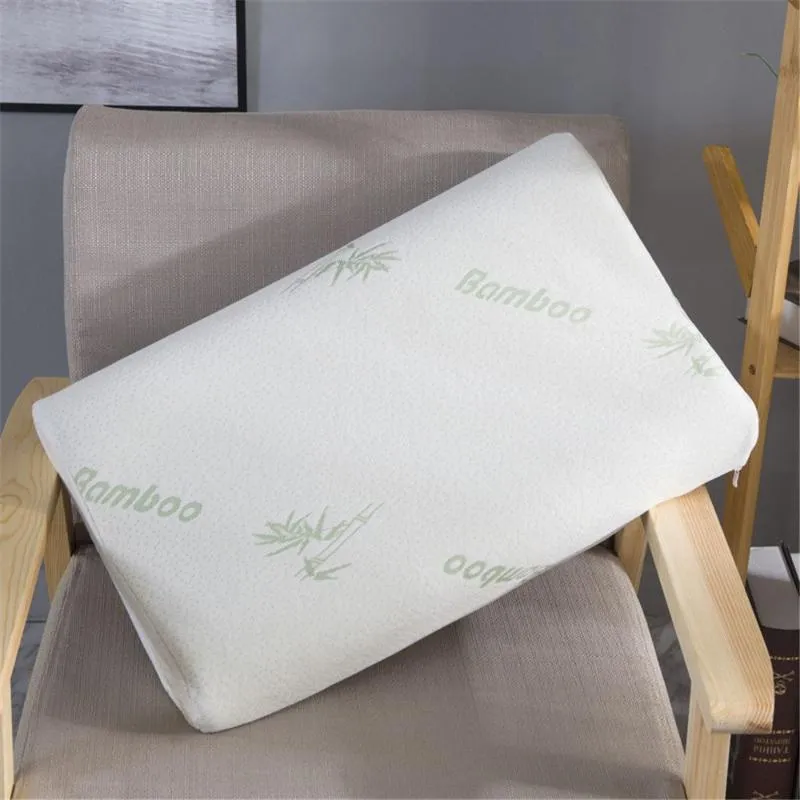枕健康な竹のメモリ通気性繊維寝具首枕が遅いリバウンド保護ヘルスケア232V