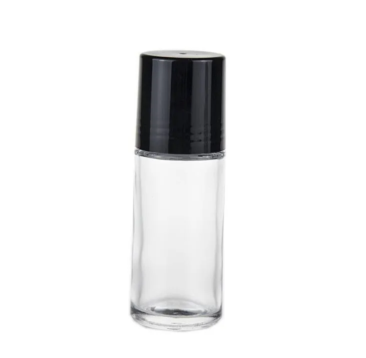30ml 50ml Clear Glass Roll na butelce Essential Oil Perfumy Dispensator Roller Ball PP Cap SN420