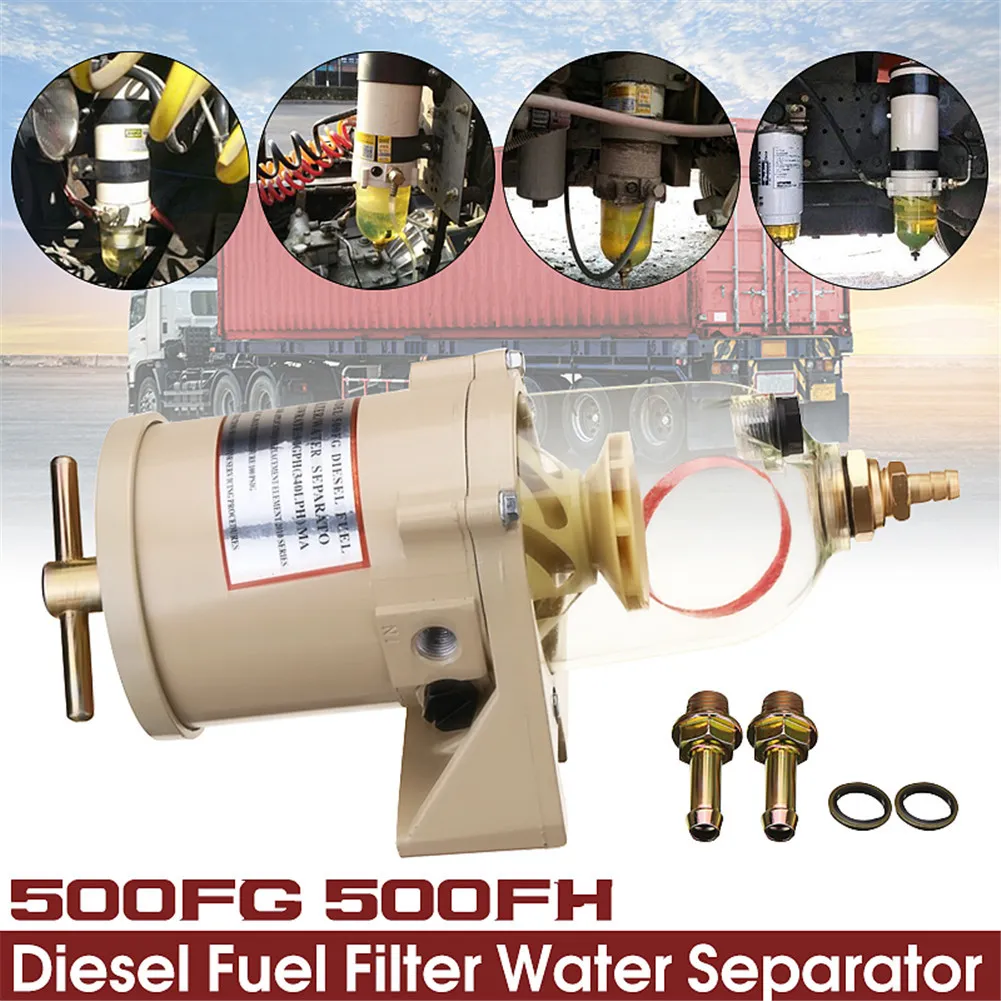 500FG 500FH Turbine Diesel motor Racor filtro de óleo de combustível de óleo de combustível com cartucho 2010PM Tubo de aquecimento 12V / 24V Aquecedor 2021