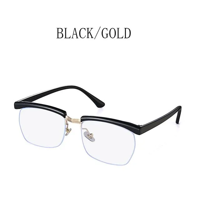 Lunettes de soleil 2021 Fashion anti-Ray Ray à moitié luxe Eyeglass Cool Hardy Legend Style Men's Elegant Plain Glasshes 8755236U