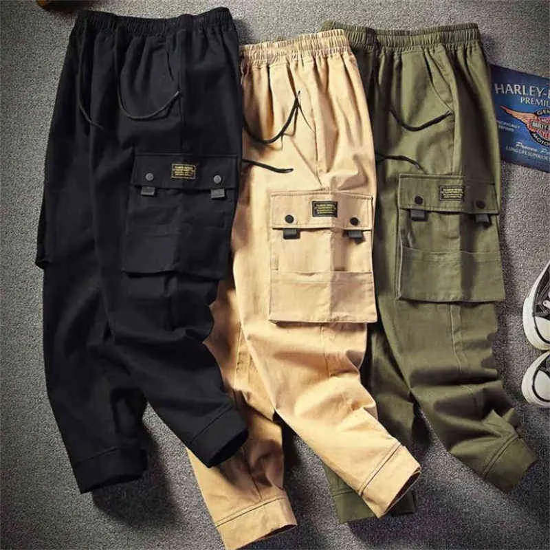 Pantalon cargo Pantalons pour hommes 2022 Vêtements pour hommes Pantalons de sport pour hommes Style militaire Pantalons de survêtement Hip Hop Pantalons décontractés pour hommes Grande taille G220224