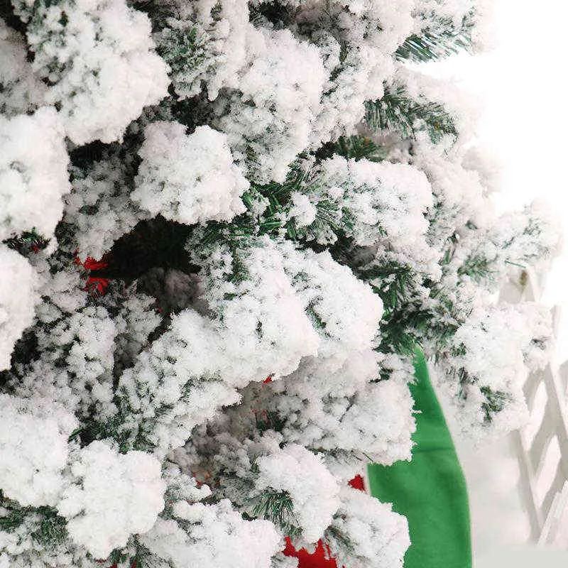 45/60 / 90 cm PCV Wielokrotnego użytku Choinki 2022 Rok Christmas Decoration Sztuczne Zielone White Xmas Tree Navidad Party Decor 211112