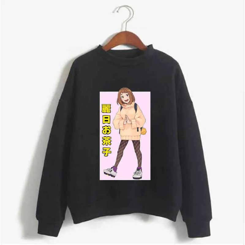 Hoodie Sweatshirt My Hero Academia Ochaco UraRaraka Print Cosplay Kostuum Anime Dames / Heren Top H1227