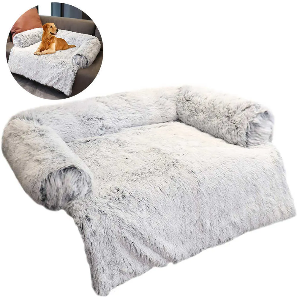 Новый мягкий плюшевый коврик для собаки, успокаивающий диван, кровать, ультра меховой моющийся коврик, одеяло, подушка, чехол для мебели, защита для домашних животных H0929