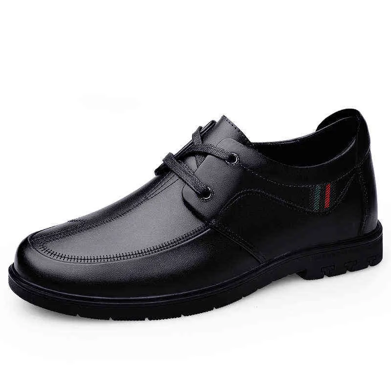 Klänning skor män formella sneakers hiss höjd öka 8cm läder lång 220223