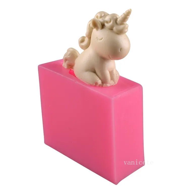 Stampi da forno Stampi candele animali 3D Fare fai da te fatti a mano intonaco sirena Stampi in silicone Decorazioni la casa T2I52743